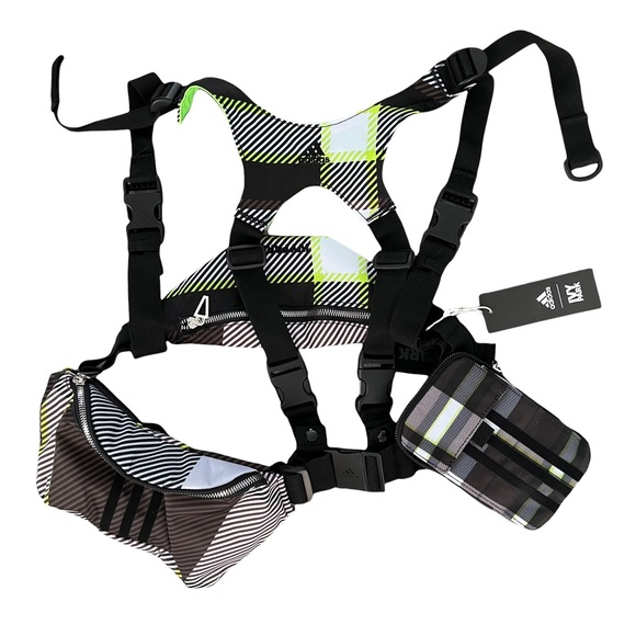 Adidas X IVY PARK Green Plaid Harness Bag - Picture 1 of 6